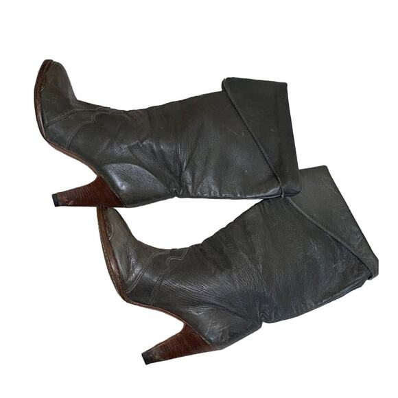 Zodiac USA Vintage Leather Cowboy Boots 8.5 - Picture 7 of 13